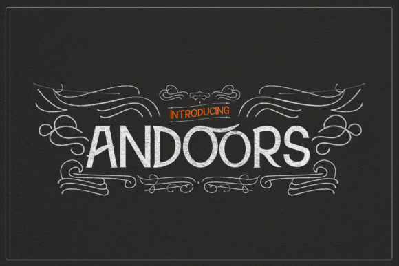 Andoors: A Vintage Display Font That Stops Scrollers