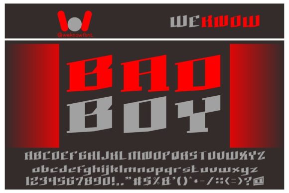 Bad Boy Font: A Bold Display Typeface for Digital Impact