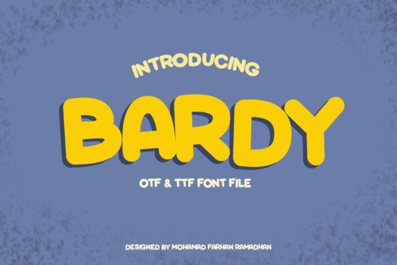 Bardy: A Bold, Friendly Display Font for Real Branding Projects