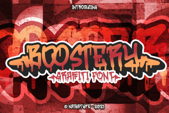 Boostery Display Font for Bold Handmade Designs