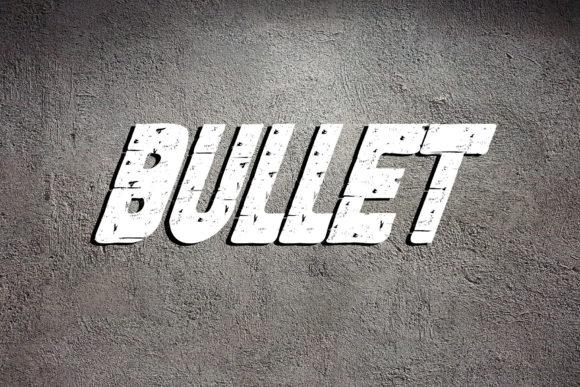Bullet Font: A Rough, Real-World Display Typeface Review