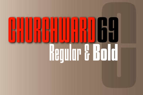 Churchward 69: A Bold, Grounded Display Font