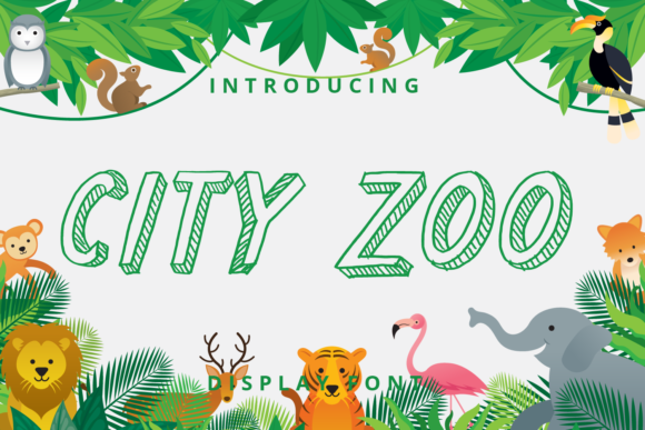 City Zoo: A Playful Display Font for Scroll-Stopping Kids’ Campaigns