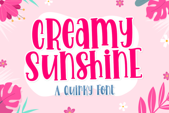 Creamy Sunshine: A Playful Display Font for Editorial Charm
