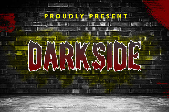 Dark Side Font: Bold, Creepy & Perfect for Halloween Crafts