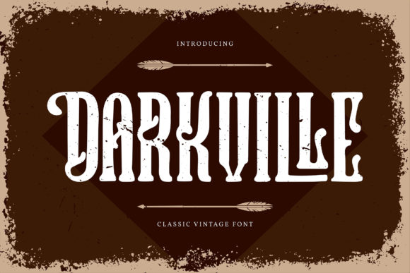 Darkville: A Bold, Moody Display Font That Demands Attention