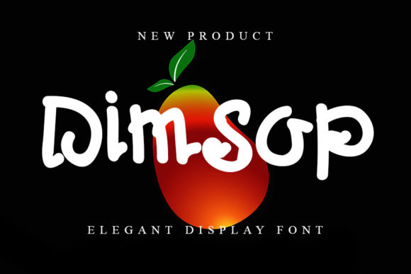 Dimsop: A Playful Display Font for Handmade Charm