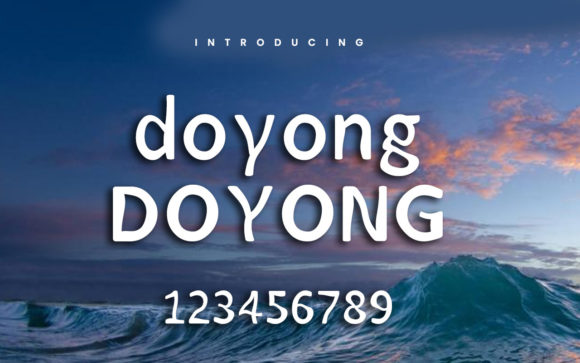 Doyong: A Wavy Display Font That Builds Brand Trust