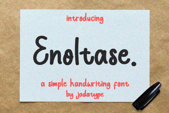 Enoltase: A Chalkboard-Inspired Display Font for Warm Editorial Moments