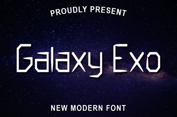 Galaxy Exo: A Futuristic Display Font That Elevates Handmade Goods
