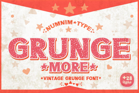 Grunge More: A Bold Display Font for Campaign Headlines
