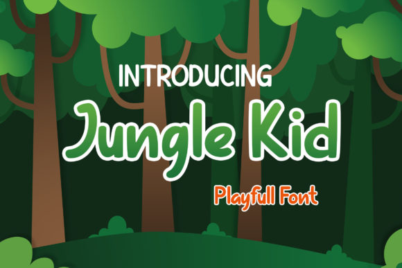 Jungle Kid: A Playful Display Font for Kid-Focused Marketing