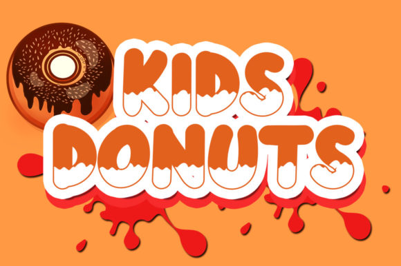 Kids Donuts: A Playful Display Font That Grabs Attention Fast