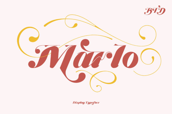 Marlo Display Font: Bold, Chic & Craft-Ready