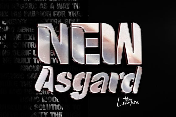 New Asgard: A Futuristic Display Font for Digital Design