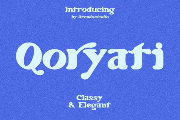 Qoryati: A Modern Display Font for Confident Digital Branding